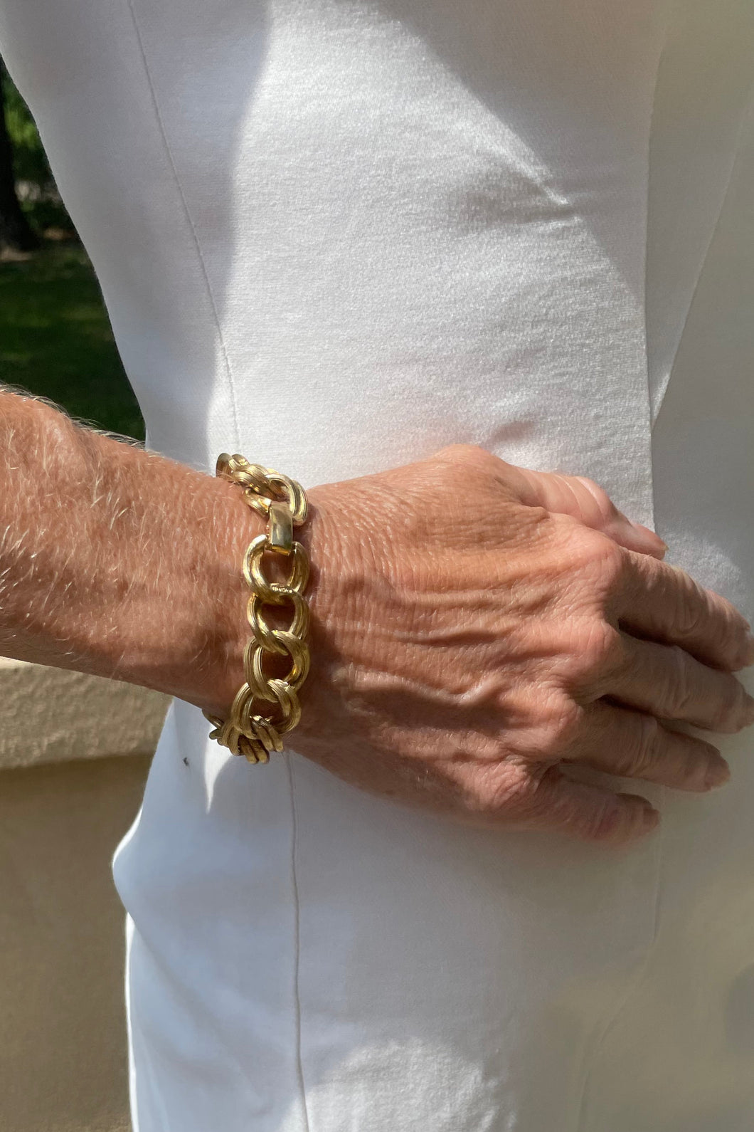 Chunky Chain Gold Bracelet Accessories Made in the deep south 