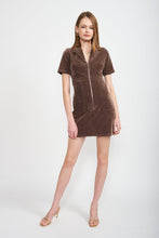 Load image into Gallery viewer, Route Corduroy Mini Dress Dresses Seven 1 Seven 
