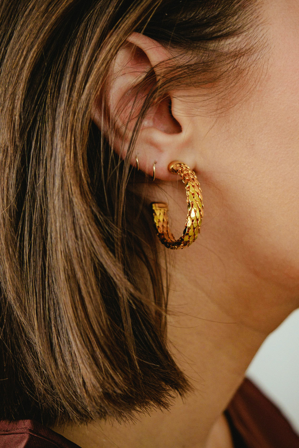 Medium Gold Hoops Accessories Made in the deep south 