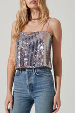Load image into Gallery viewer, Luxoria Sequin Cami Tops Seven 1 Seven 
