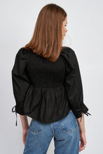 Load image into Gallery viewer, Amaya Smocked Blouse - Seven 1 Seven
